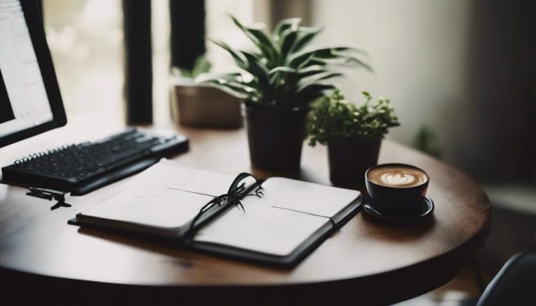 home productivity with journal